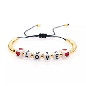 🥰 4/$25 - Love Beaded String Bracelet
